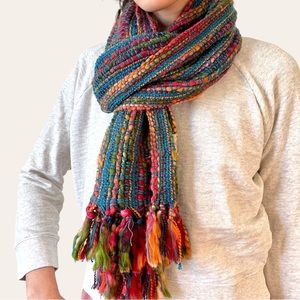 ECO Boho Knit-Woven Winter Scarf